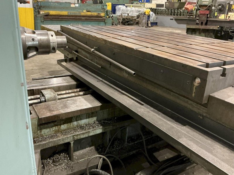 4" NOMURA MODEL #B-100WP TABLE TYPE HORIZONTAL BORING MILL 50 TAPER 96" TRAVEL: YOBRO #25193