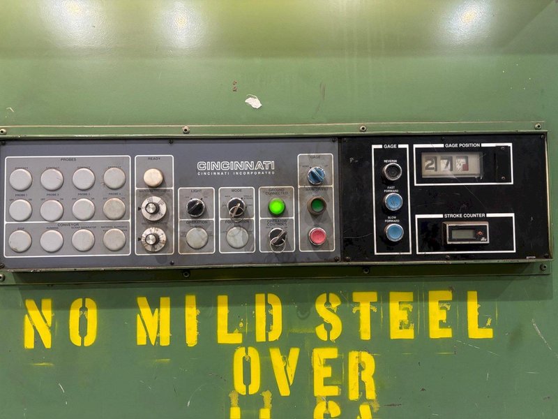 14&#039; X 3/8&quot; CINCINNATI 375 HS POWER SQUARING SHEAR WITH BACK GAUGE; FLOOR STANDING: YOBRO #24238