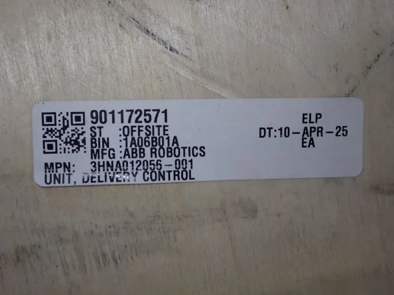 ABB DELIVERY CONTROL UNIT  -  3HNA012056-001