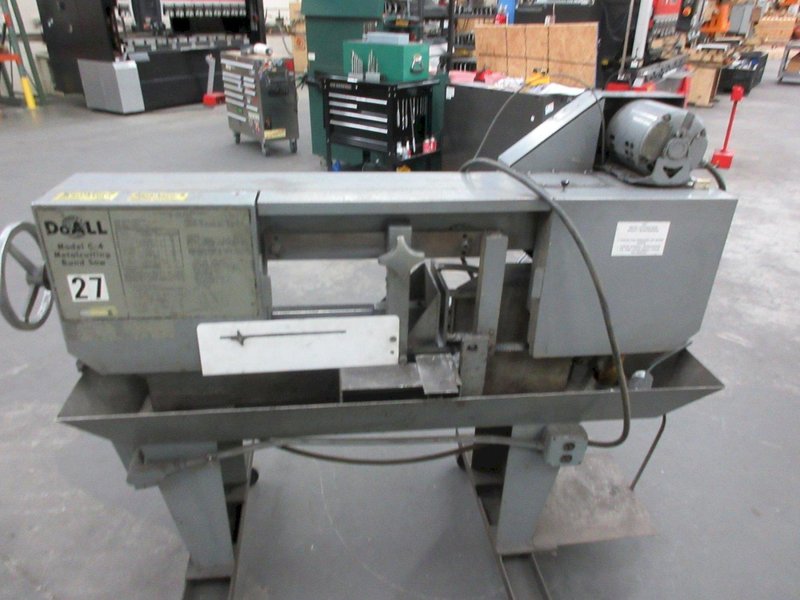 DoAll Model C-4 Horizontal Band Saw, 9&quot; Round Cap, 12&quot; Flat Capacity, 4 Speeds 65-180 FPM- Auction Item