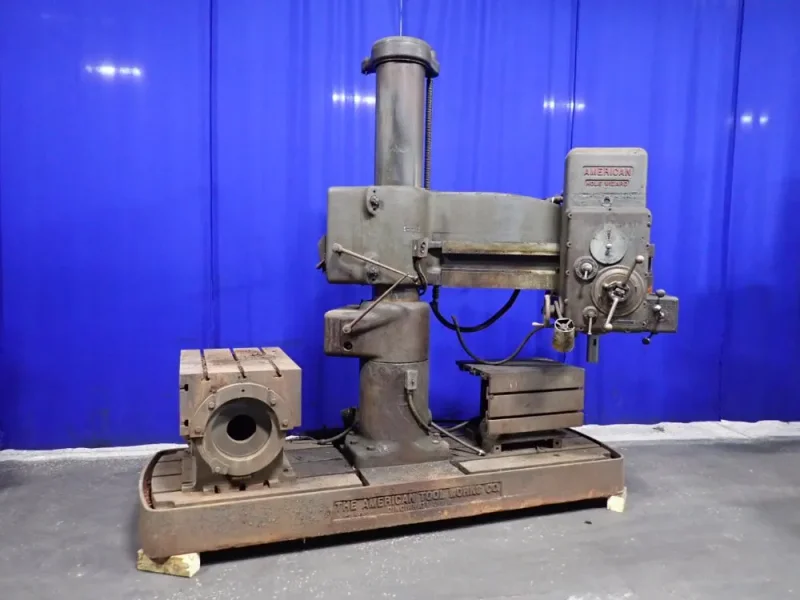 THE AMERICAN TOOL WORKS CO 11" COLUMN X 3' ARM RADIAL ARM DRILL