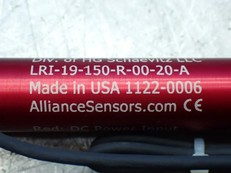 ALLIANCE SENSORS GROUP 2 LINEAR VARIABLE INDUCTIVE TRANSDUCER POSITION SENSORS  -  LRI-19-150-R-00-20-A