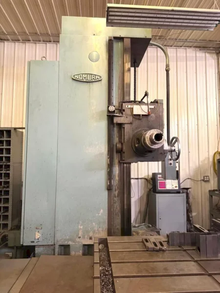 4" NOMURA MODEL #B-100WP TABLE TYPE HORIZONTAL BORING MILL: YOBRO #25193