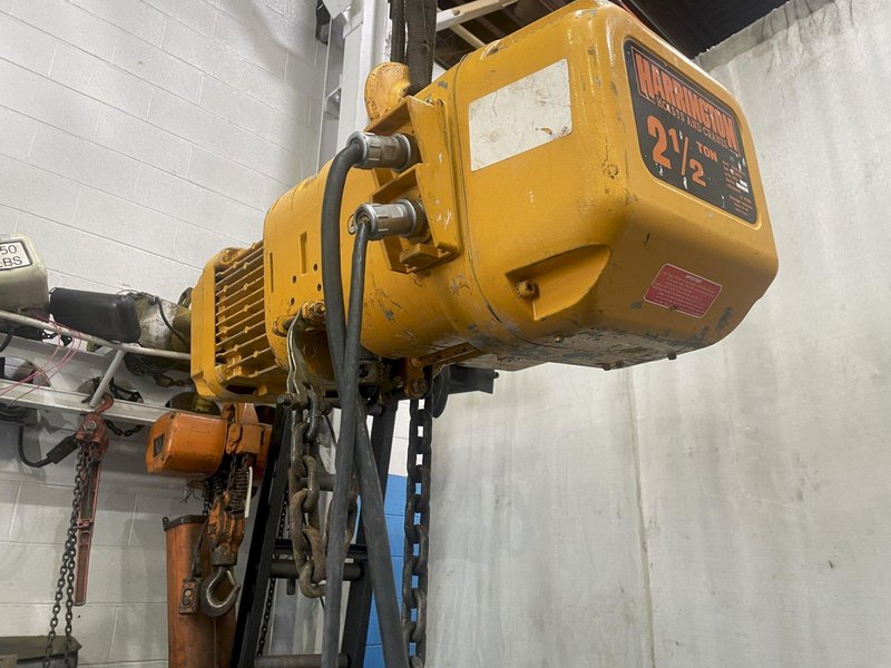 2-1/2 TON X 70&#039; LIFT HARRINGTON ELECTRIC CHAIN HOIST: STOCK #77007