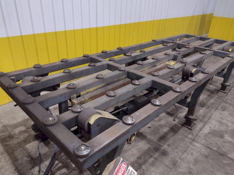 16&#039; POWERED INFEED TABLE, USED FOR LOADING SHEETS IN A SHEAR / BRAKE: YOBRO #24335