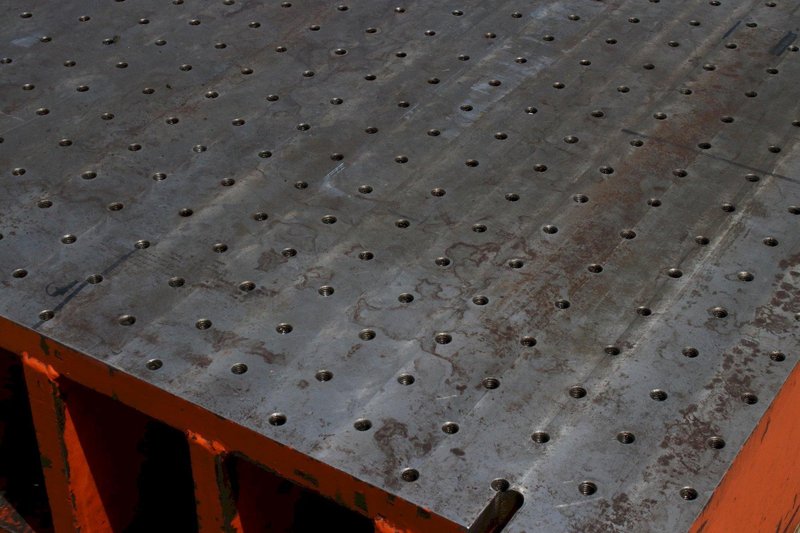 53-1/2" X 54" X 16" DRILLED &amp; TAPPED PLATE: STOCK #76524