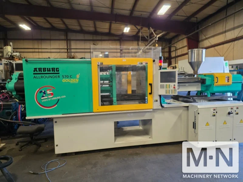 220 TON 15.3 OZ ARBURG MODEL 570C-2000-800 INJECTION MOLDING MACHINE MFG 2015 WITH LOW HOURS
