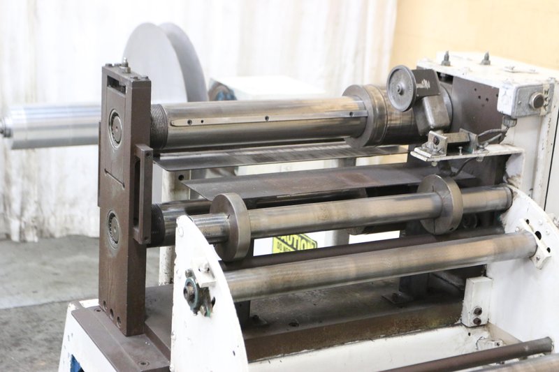 18" X 3-1/2" WALLNER MODEL 4680 PRECISION PACKAGE SLITTING LINE: STOCK #10278