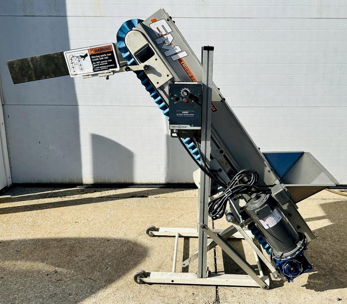 EMI Plastics Equipment  |  EAC12 - 48 - 40  |  12” x 48" Incline Belt Conveyor