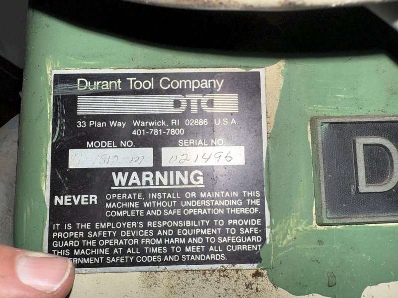 1,800 LB X 12&quot; RAPID AIR XL-1812-M POWERED UNCOILER. STOCK # 0773625