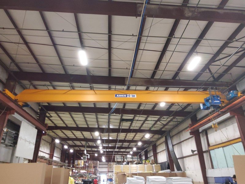 10 ton x 47&#039; ABBUS Bridge crane &amp; EMH hoist: YOBRO #24211