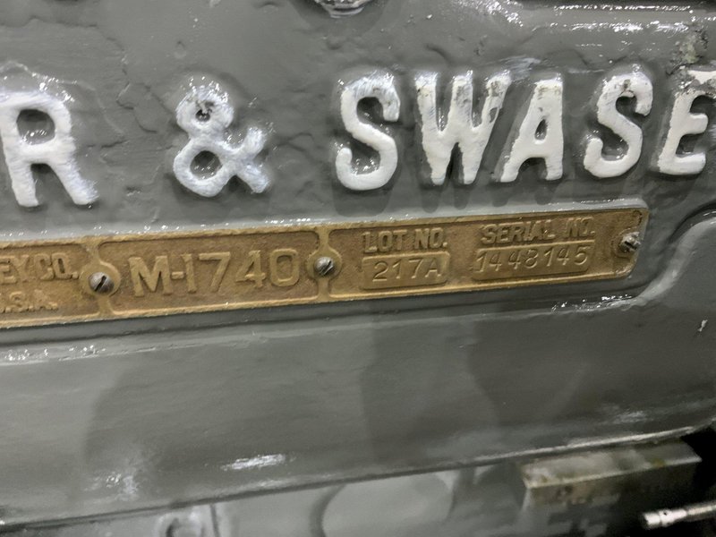 #5 WARNER &amp; SWASEY MODEL #1470 RAM TYPE TURRET LATHE: STOCK #80661