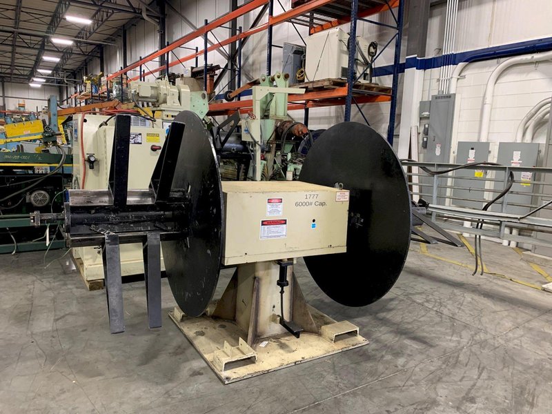 Coe Press Pull Off Double End Coil Reel Uncoiler 6,000 Lbs.