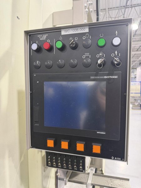 88 TON AIDA DSF-N1-800 GAP FRAME SERVEPRO SERVO PRESS 6.3" STROKE. STOCK # 0431426