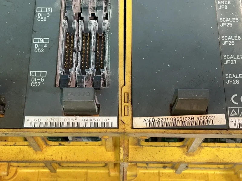 FANUC PLC CHASSIS W/MODULES  -  A16B-2200-0955