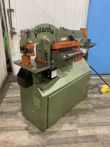 50 TON HYDRAULIC PIRANHA P50 IRON WORKER: STOCK #80840
