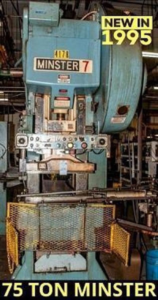 75 TON MINSTER MODEL #7 GAP FRAME PRESS