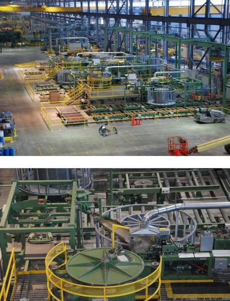 SMS COPPER TUBE CAST &amp; ROLL - MELTING, CASTING, MILLING &amp; 3-ROLL HRM ROLLING LINE