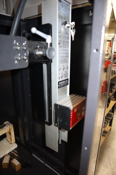 Amada HG 1303 CNC Hydraulic Press Brake, 143 Ton x 112.4", Down-Acting, AMNC 3i Control, 6-Axis BG, Curtains