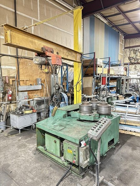 5″ X 5″ X 1/2″, ROUNDO R5s HYDRAULIC ANGLE ROLLS, Tooling &amp; Jib Crane Included