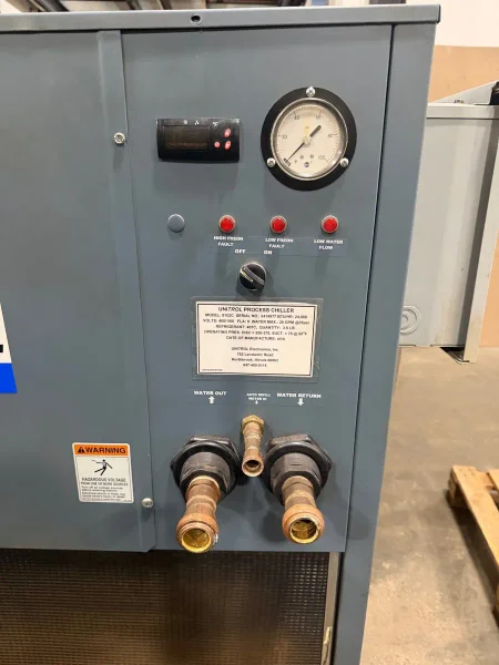 Dual ARO 100 KVA portable adaptive welding inverter spot welders with control unit and chiller