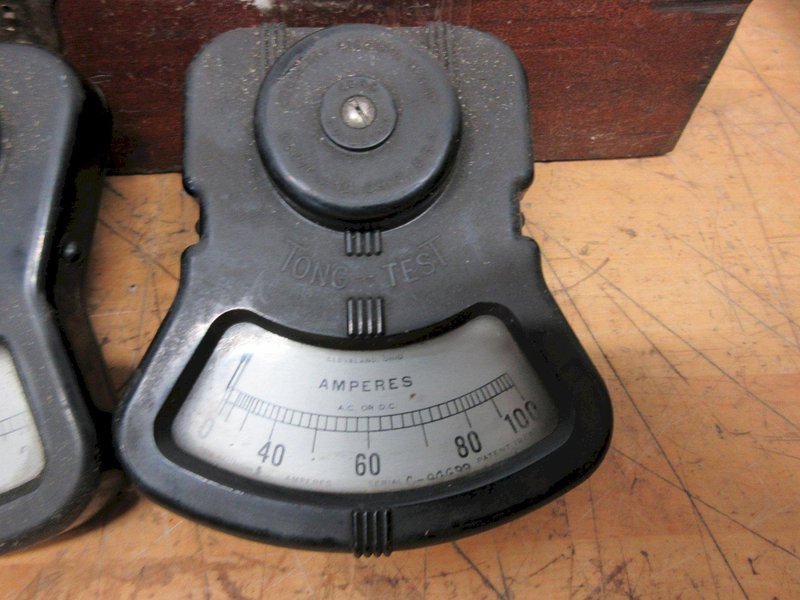 Columbus Electric Amp Meter with Interchangeable Heads, &amp; Weston Electric Large Amp Meter- Auction Item