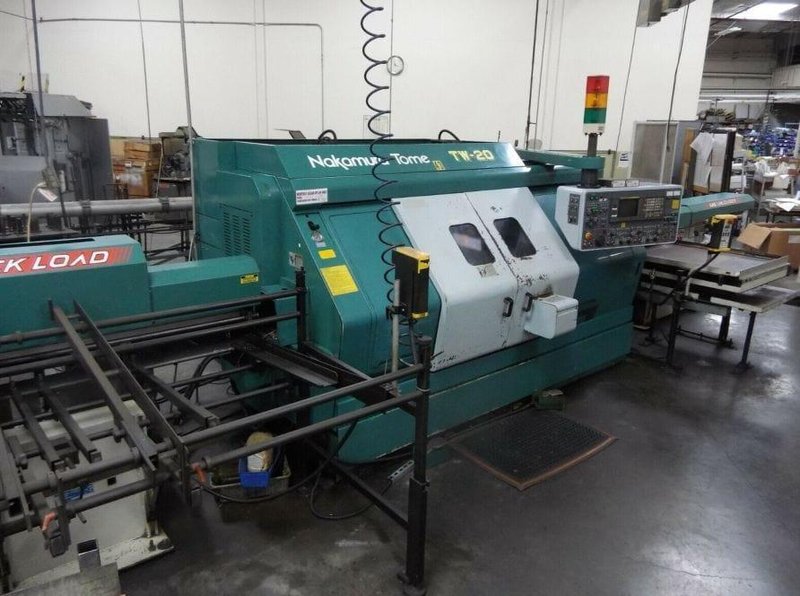 Nakamura Tome TW-20, Twin Spindle/Turret CNC Lathe, 1998 – Fully Loaded, LNS Load/Unload, Probe, Tooling Included