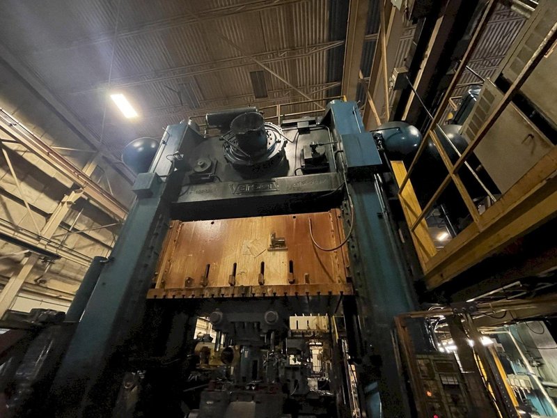 1000 ton Verson S4-1000-120-72t Used Straight Side Mechanical Metal Stamping Press For Sale, (3) available
