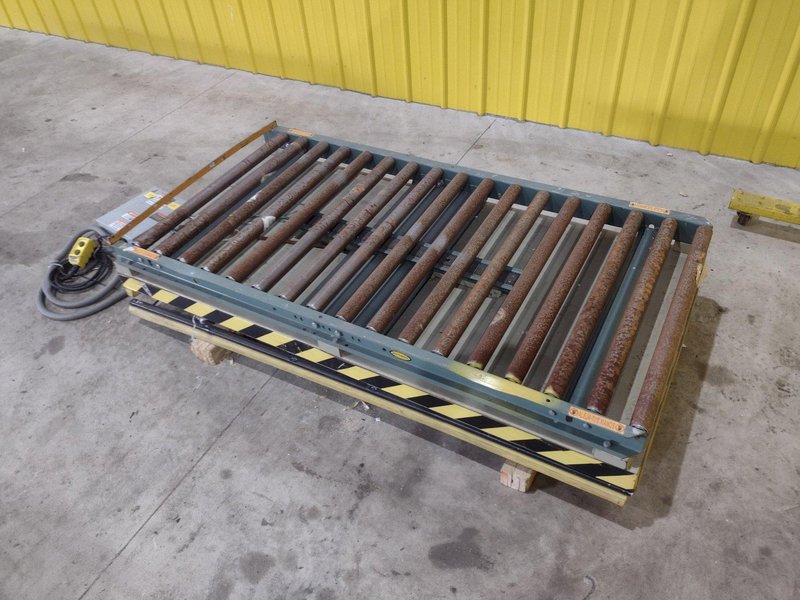 4,000 LB X 72" X 36" SOUTHWORTH MODEL #LS4-36 HYDRALUIC LIFT TABLE WITH ROLLER TOP: YOBRO #24780