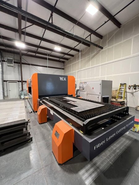 4000 Watt Nukon REX315 GX Fiber Laser, 2022 – 5’x10′ Table,  Dust Collector, Chiller