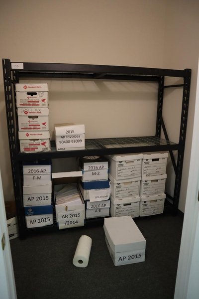 Heavy Duty Shelve Racking With Wire Decking - NO CONTENTS- Auction Item