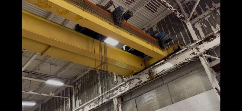 15 &amp; 7.5 TON X 56' DRESSER DOUBLE GIRDER BRIDGE CRANE: STOCK #80770