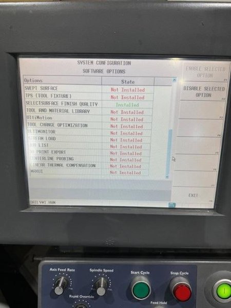 Hurco VMX-30 VMC, 2009 – WinMax Software, Big Plus Spindle, Rigid Tap