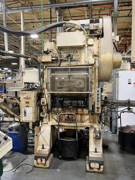 30-ton Minster P2-30-30 "Piece-Maker" Straight Side High Speed Mechanical Metal Stamping Press For Sale, New 1999