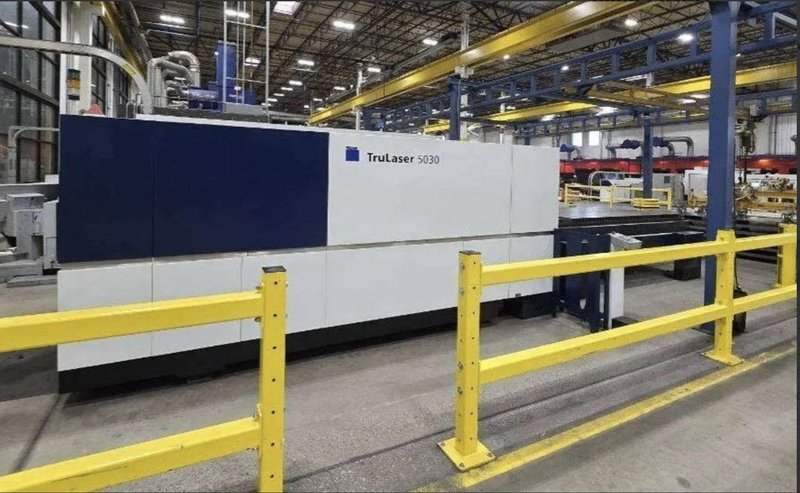 8000 Watt Trumpf TruLaser 5030 fiber, 2016 – REFURBISHED, 10,700 beam on hours – TruDisk 8001