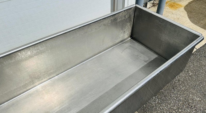 8’ x 30” x 17.5” Stainless Steel  |  Single Compartment Sink