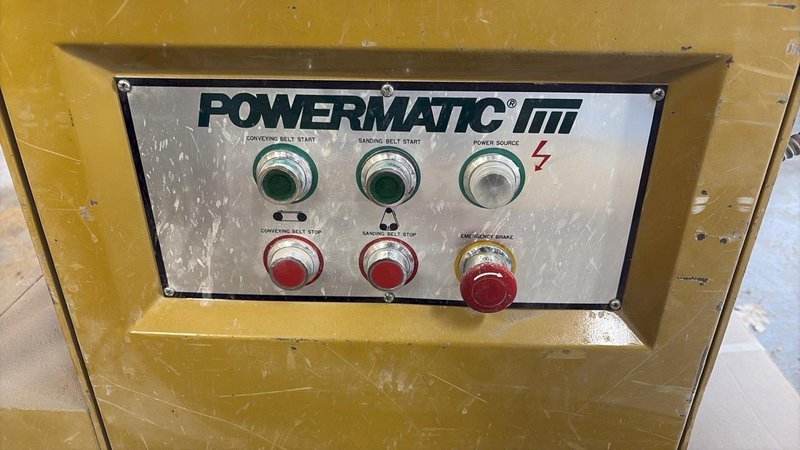 1 - PREOWNED POWERMATIC SANDER, MODEL #: RB-37, S/N: 9837009