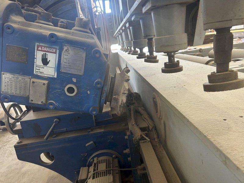 40' X 1.96" THICK PLATE ROMAR MODEL #XBJ-12 DUAL HEAD EDGE MILLING/PLATE BEVELING MACHINE: YOBRO #26135