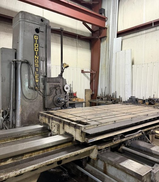 4" GIDDINGS &amp; LEWIS 340-T HORIZONTAL BORING MILL. STOCK # 0758926
