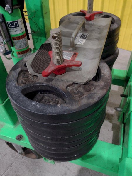 DBI SALA MODEL #8520867 Advanced Green Counterweight Cart CONFINED SPACE RESCUE: STOCK #20151