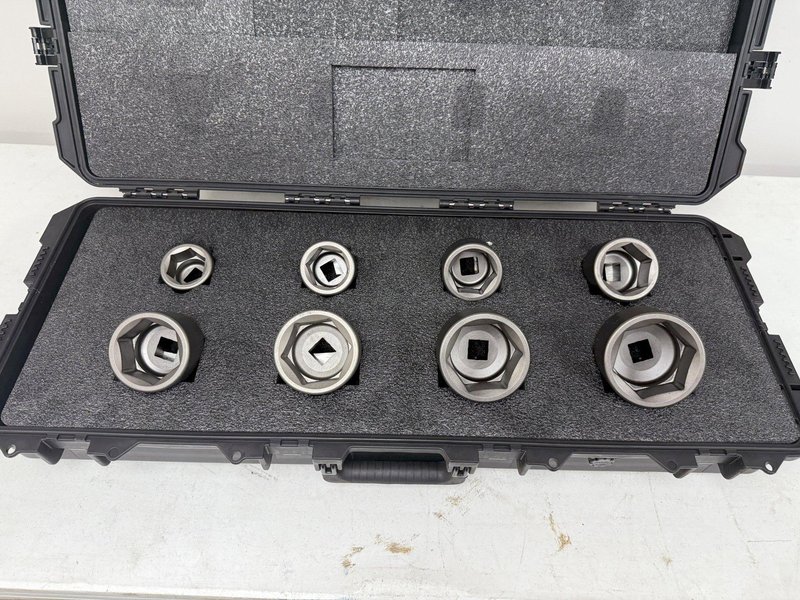 (8) 46 - 80 mm HYTORC 1&quot; HEX SOCKETS, FOR HYDRAULIC TORQUE WRENCH: YOBRO #24178