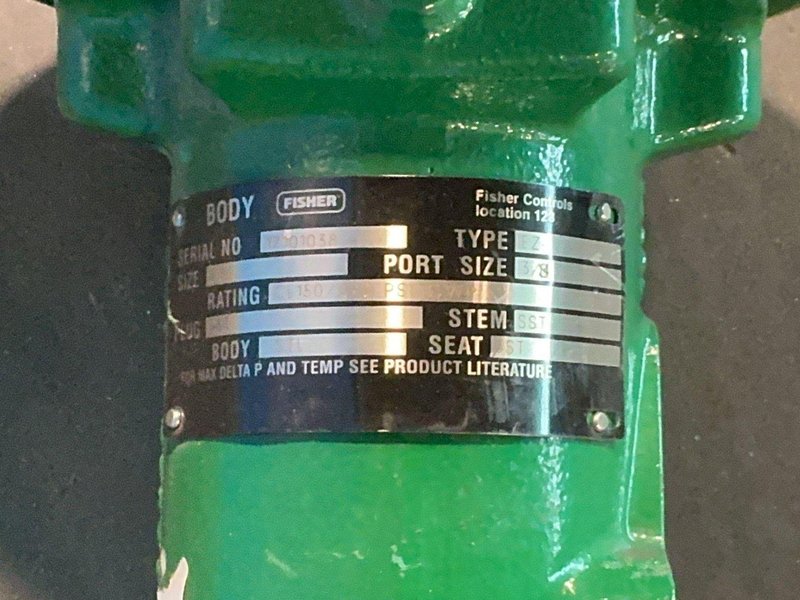 FISHER CONTROLS CL 150/290 psi VALVE WITH ACTUATOR  -  EZ