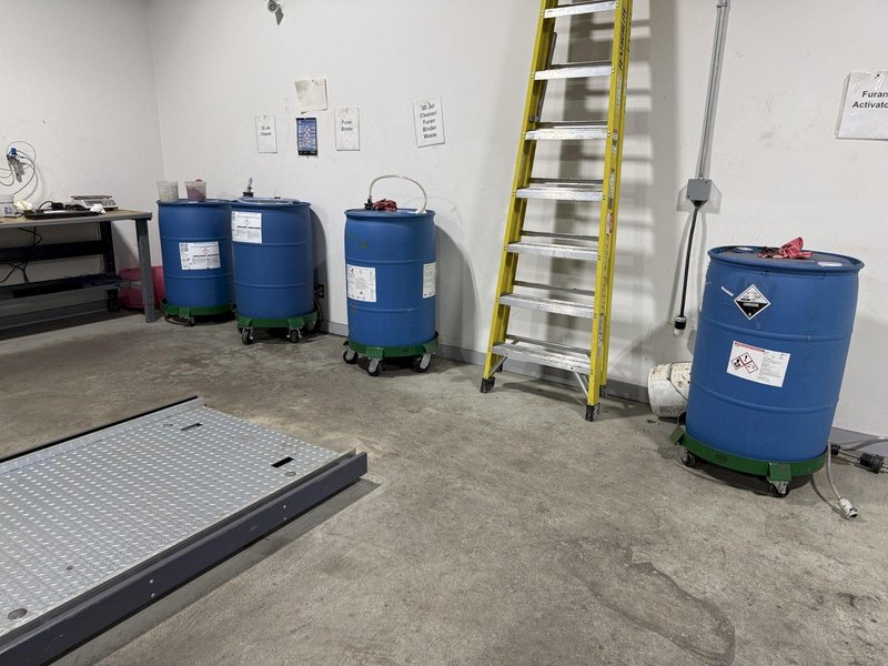 2021 ExOne type S-MaX 2.0 furan sand printer s/n 020.0227, rated at 400 volt, with traveling table type JB s/n 401.0342, sand transporter typeSC s/n 408.0687, 1800 x 1000 x 700 mm build box, up to 125/l/h per hour, S-Max pro software and controls