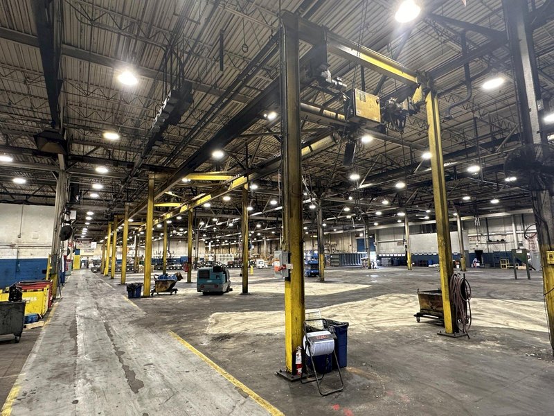 3 TON X 14&#039; WIDE X 130&#039; LONG MPH / BUDGIT OVERHEAD FREE STANDING CRANE SYSTEM: STOCK #20675