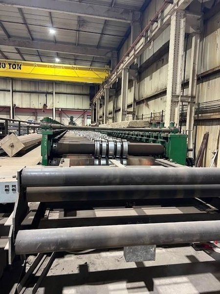 36&quot; HI-RIB 7.2 TYPE PANEL RAFTED ROLLFORMER LINE;  INCLUDES UNCOILER, FLYING SHEAR &amp; STACKER: YOBRO #24156