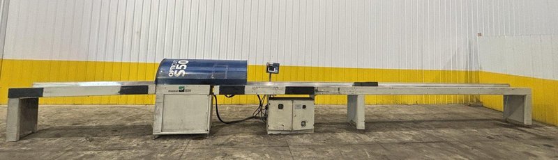 4" HIGH X 12" WIDE DIMTER OPTICUT MODEL #S50 CROSS-CUT AUTOMATIC WOOD SAW, NEW 2003: STOCK #22921