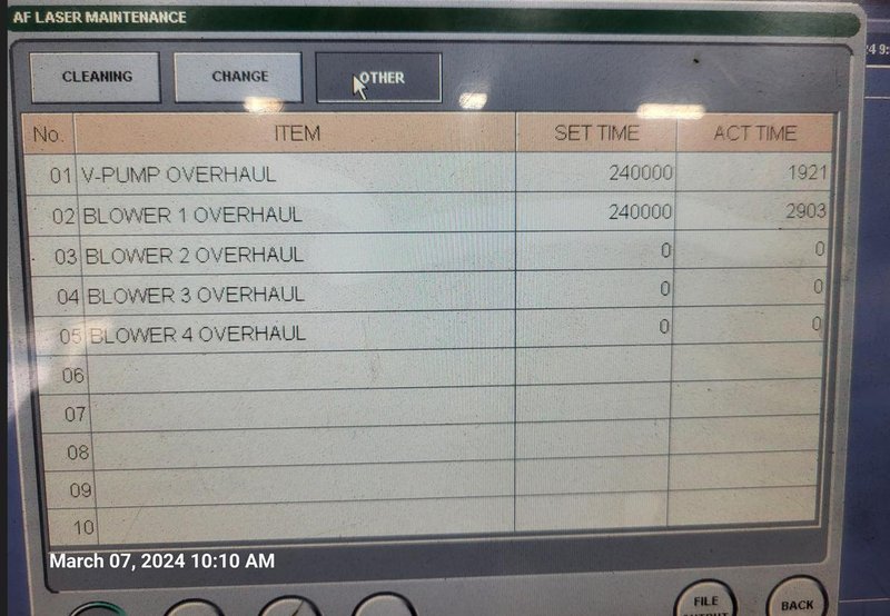 AMADA MODEL GEN2 FP,2 3015 C02 LASER WITH 60&quot; X 120&quot; TABLE: STOCK #20591