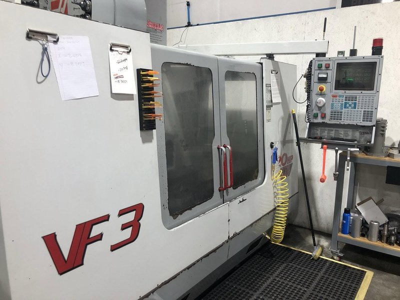 Haas VF3 VMC, 2000 – 4th Axis ready, Coolant Through Spindle