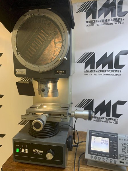 12" NIKON #V12 Bench Top Vertical Beam Profile Projector / Optical Comparator, s/n 236038