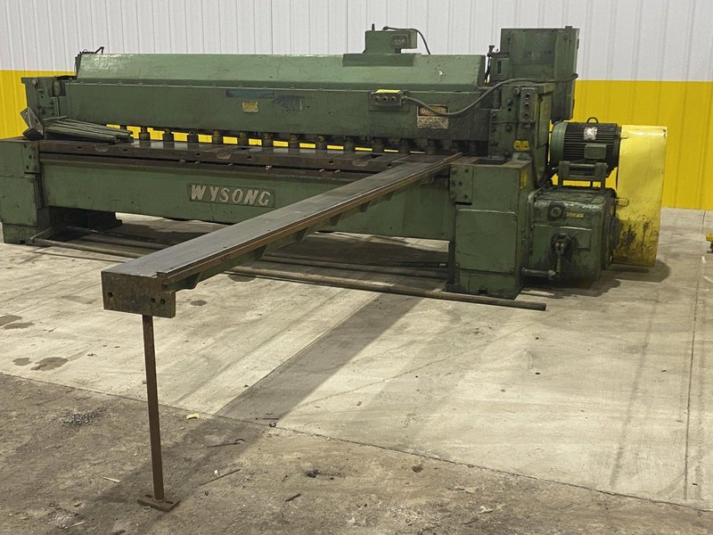 10' X 1/4" WYSONG MODEL #1025 MECHANICAL POWER SQUARING SHEAR: STOCK #20267